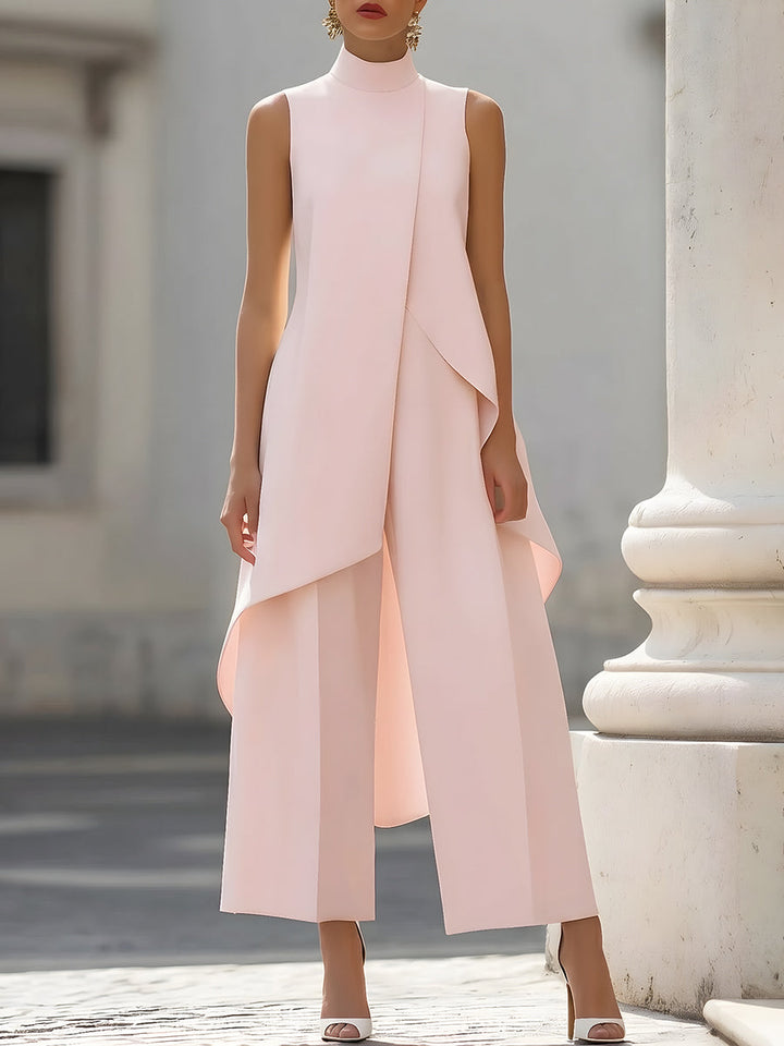 Everly - Élégant Costume Deux-Pièces à Jambes Larges