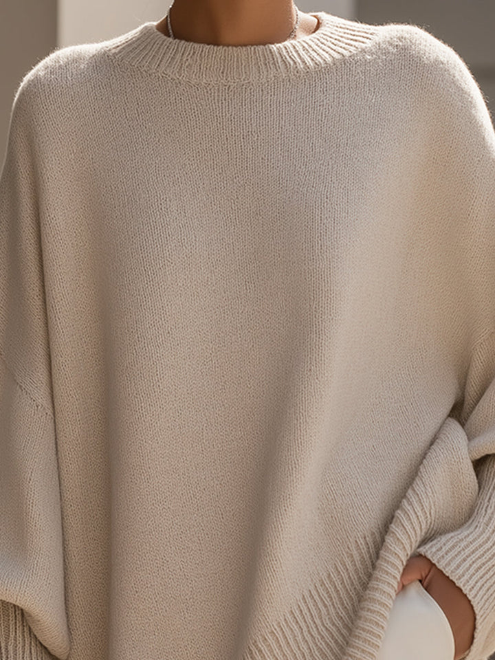 Jennifer | Pull Oversize Drapé à Col Large