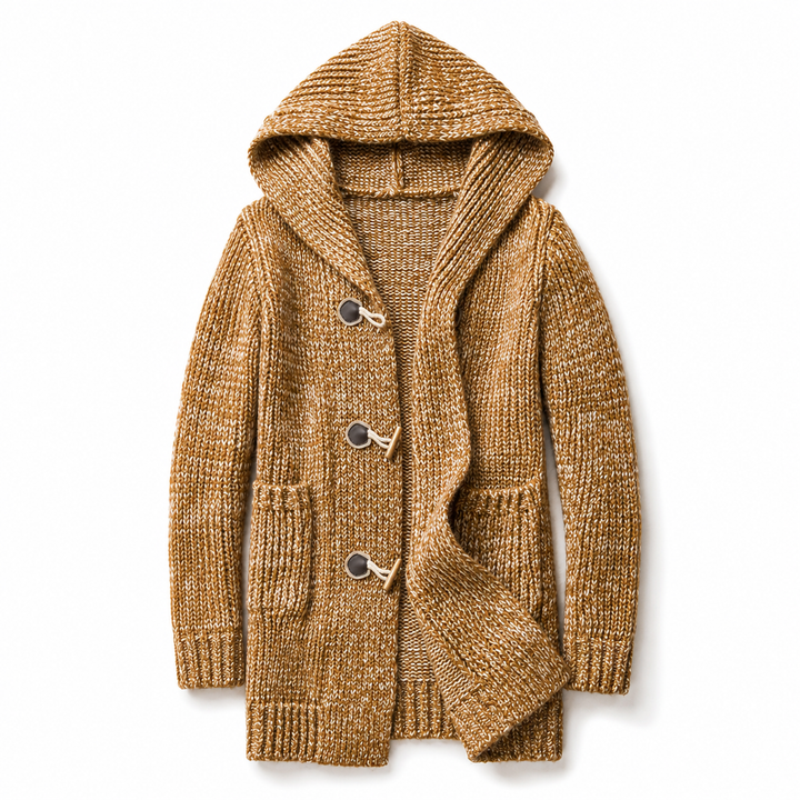 Malo | Cardigan long à capuche
