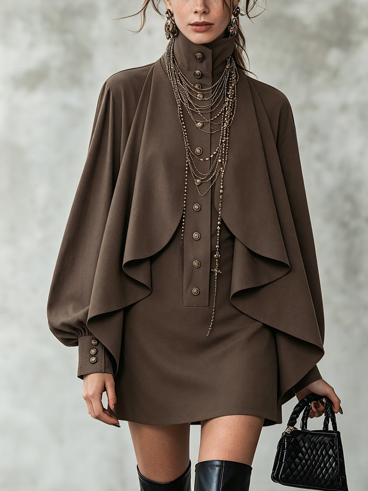 Ophelia | Mini Robe avec Capuche Haute
