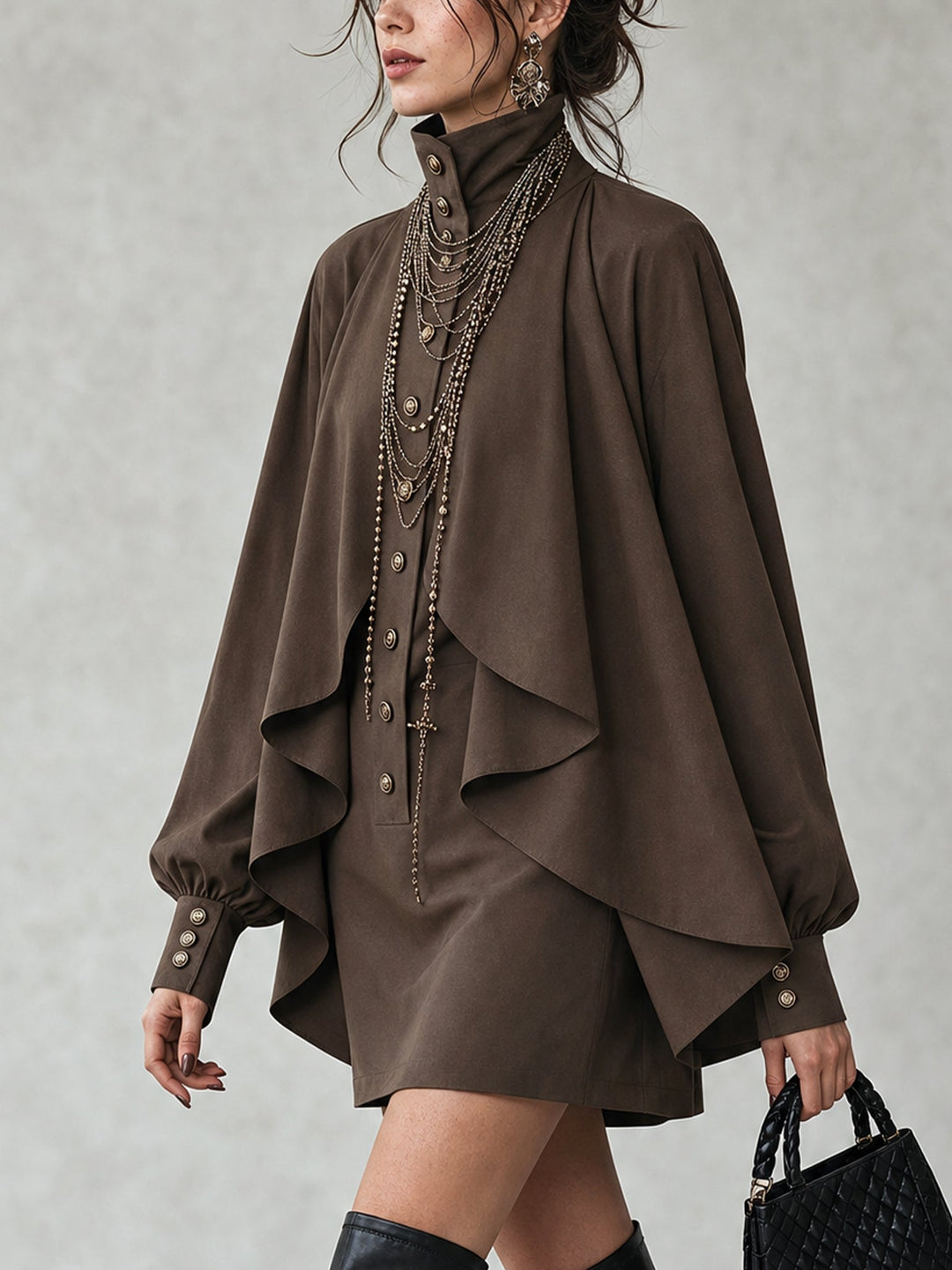 Ophelia | Mini Robe avec Capuche Haute