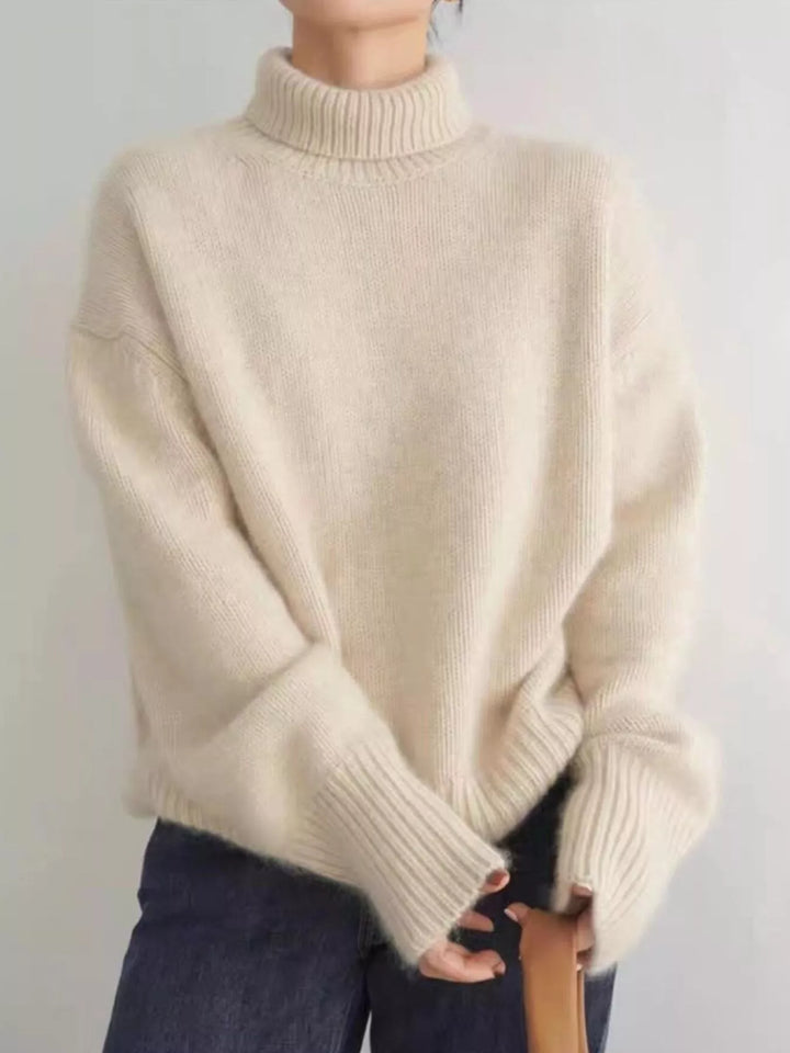 Scarlett | Pull Col Roulé à Épaules Tombantes