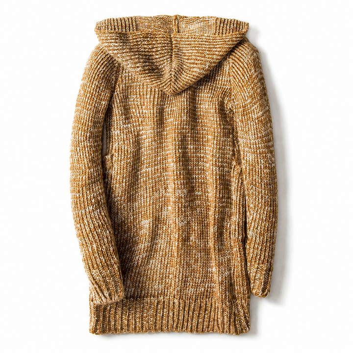 Malo | Cardigan long à capuche