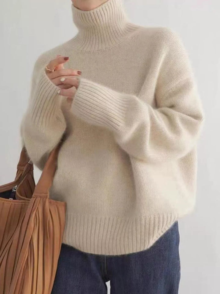 Scarlett | Pull Col Roulé à Épaules Tombantes