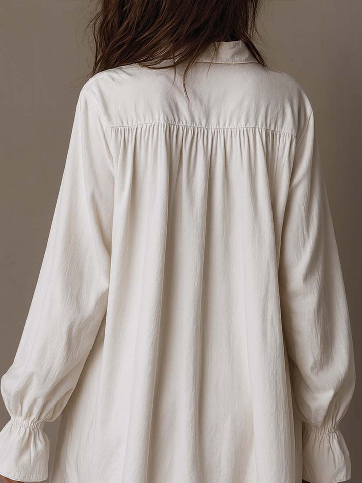Lucia | Robe Chemise Détail en Dentelle