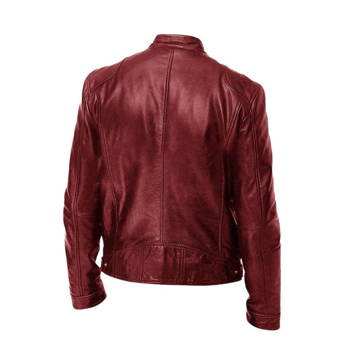 Veste en Cuir Décontractée