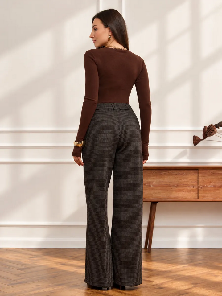 Clémence | Pantalon large chaud en laine