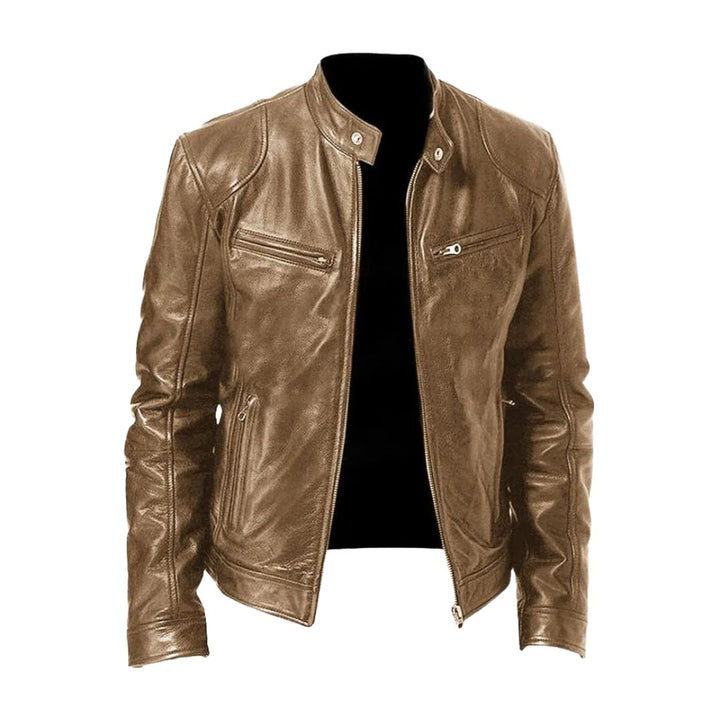 Veste en Cuir Décontractée