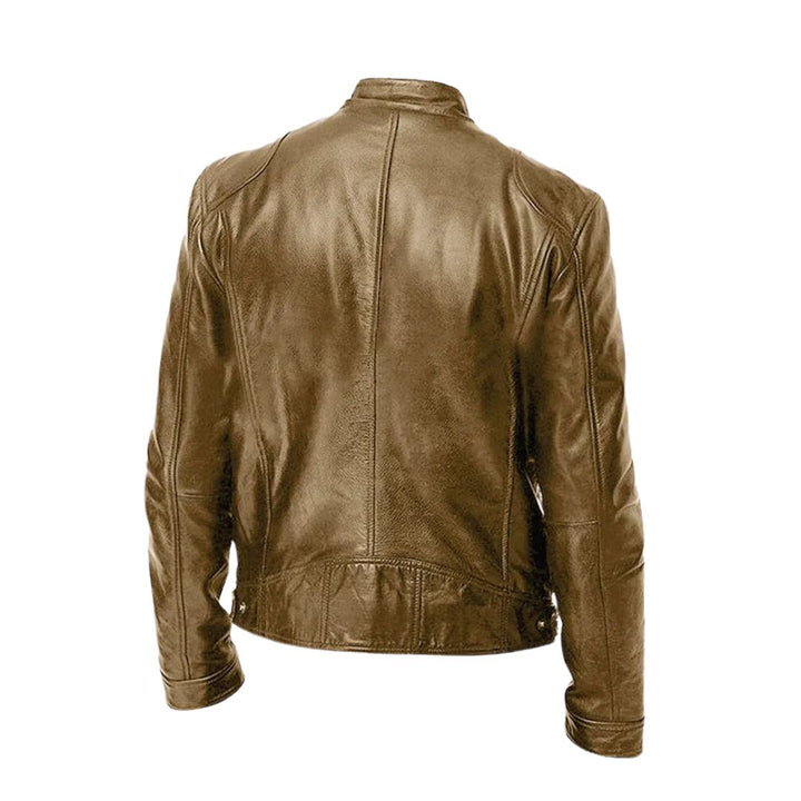Veste en Cuir Décontractée