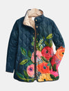 Amaya | Veste Matelassée avec Imprimé Floral Vintage