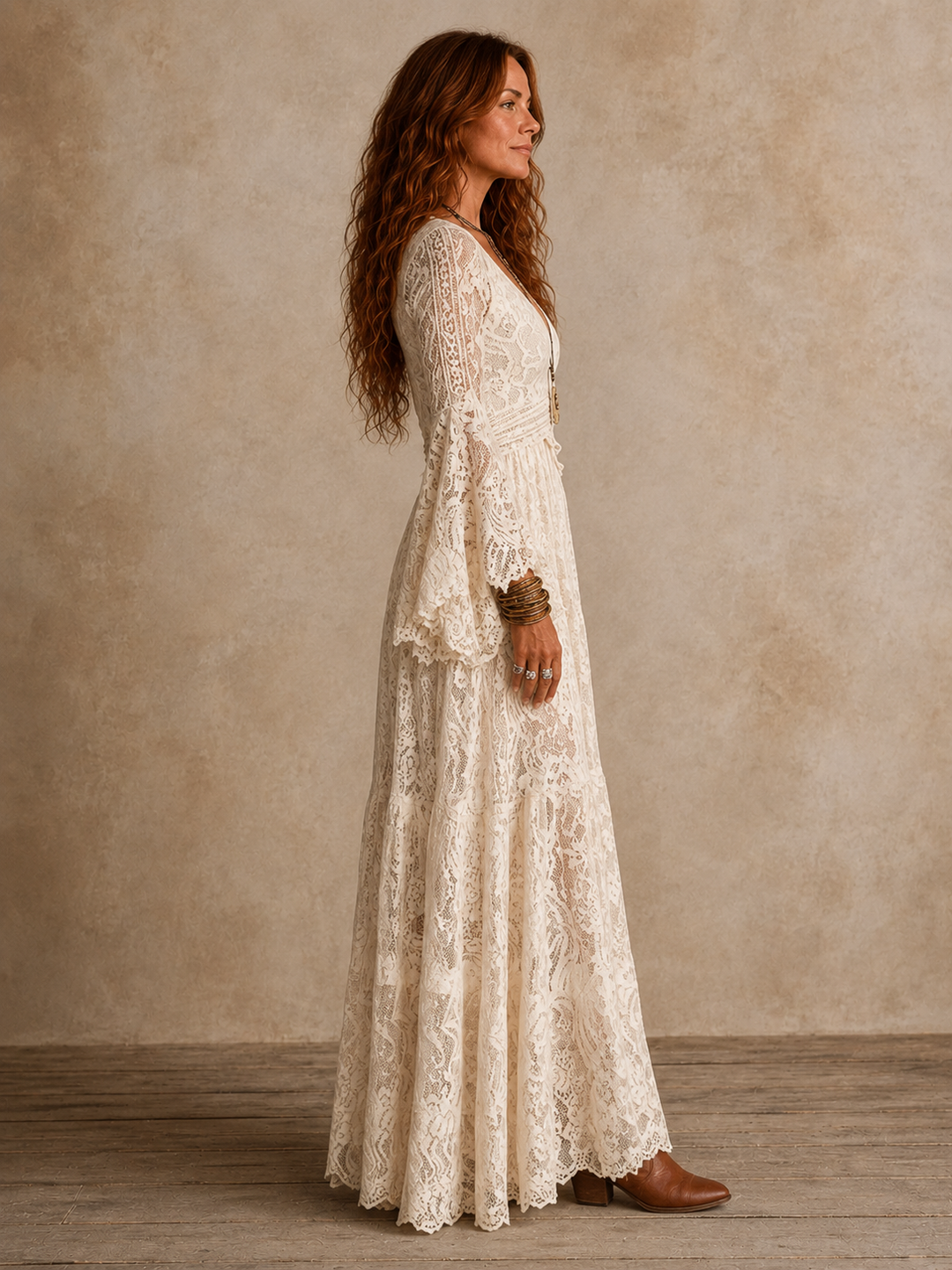 Emily | Robe Maxi Silhouette Vintage pour Femmes
