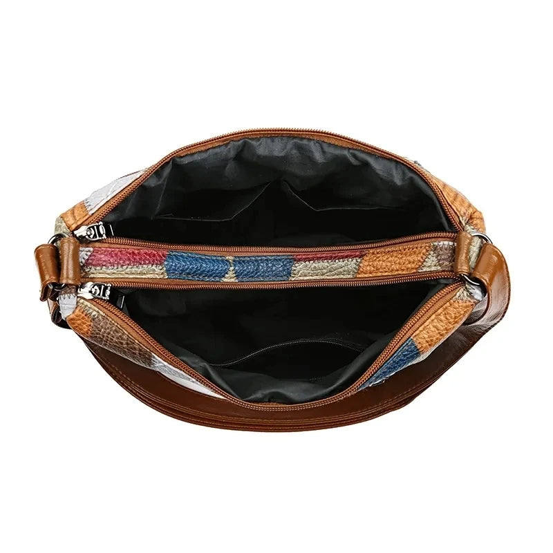 Élise™ | Sac patchwork multipoches