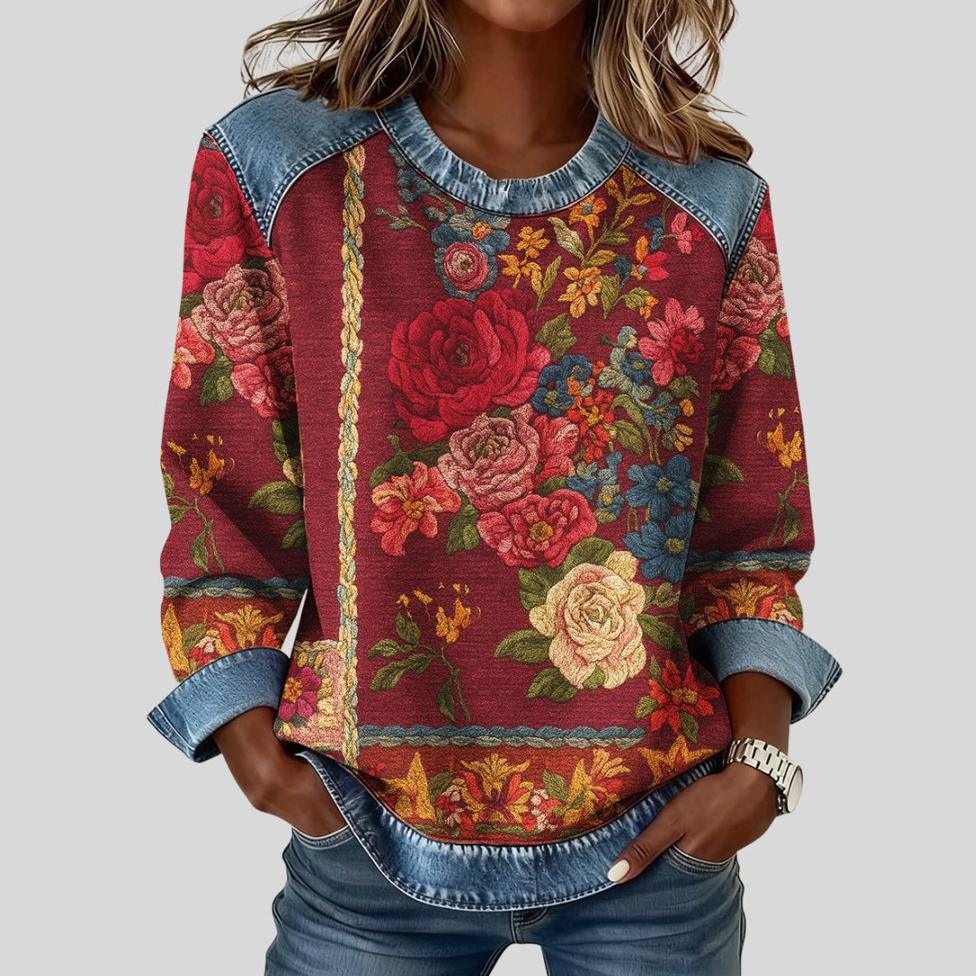 Junelle™ | Sweat-shirt à Imprimé Floral