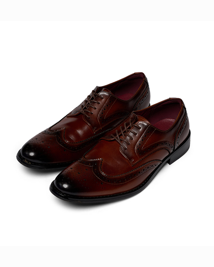 Brogues en Cuir de Vache 100% Pembroke