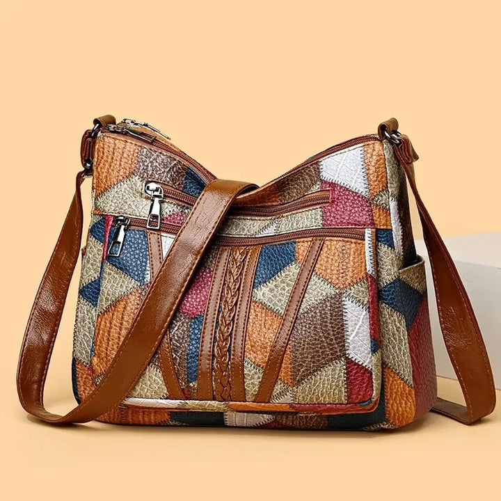 Élise™ | Sac patchwork multipoches