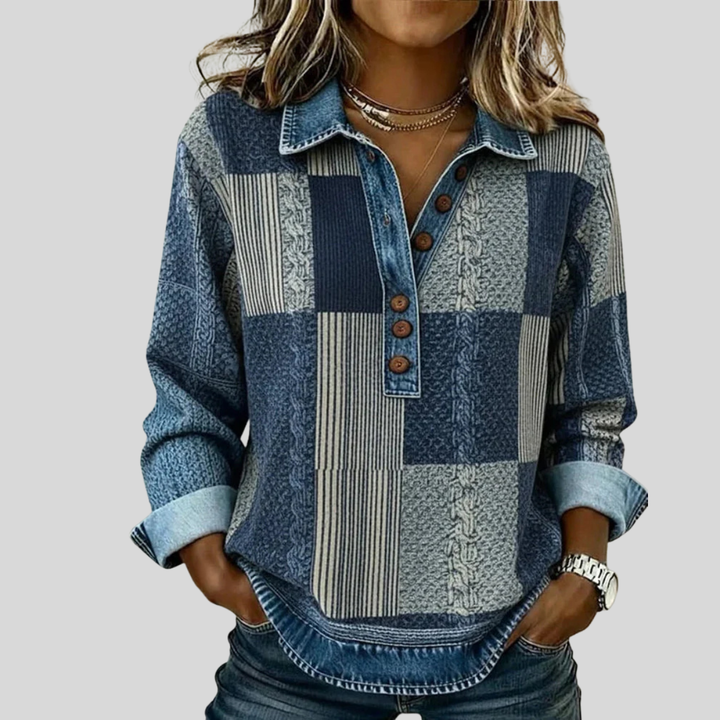 Meridell™ | Sweat-shirt à imprimé colorblock
