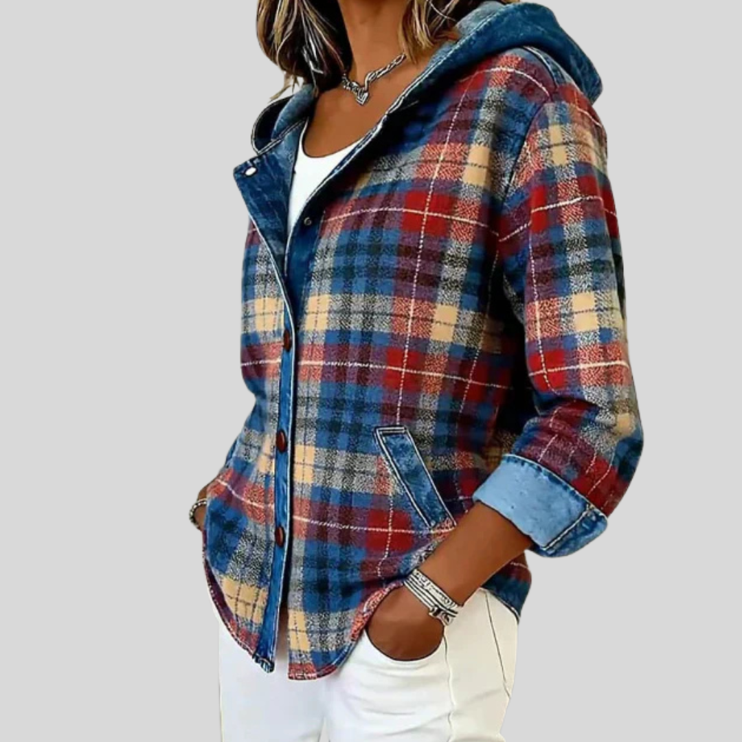 Hildred™ | Chemise à capuche à carreaux