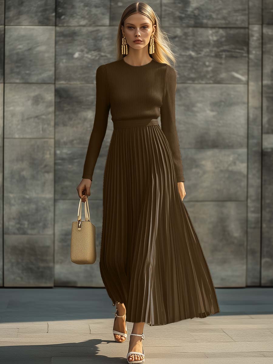 Harriet | Robe Maxi Plissée Élégante