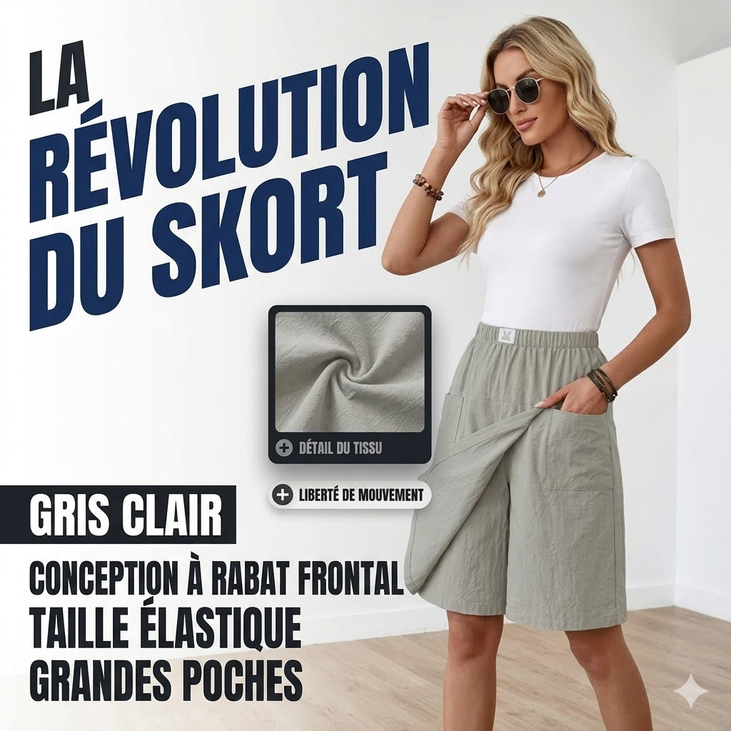 Marie | Skort Façade Portefeuille Actif et Féminin