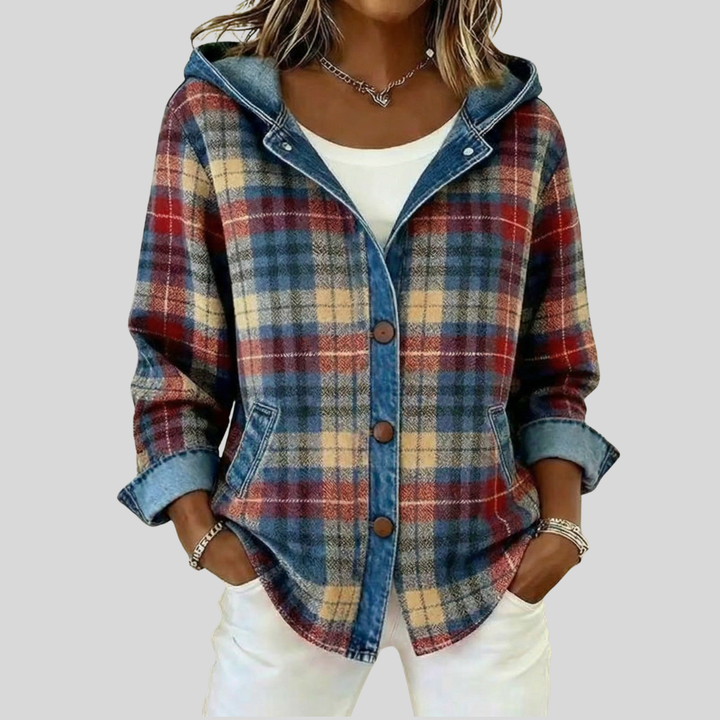 Hildred™ | Chemise à capuche à carreaux