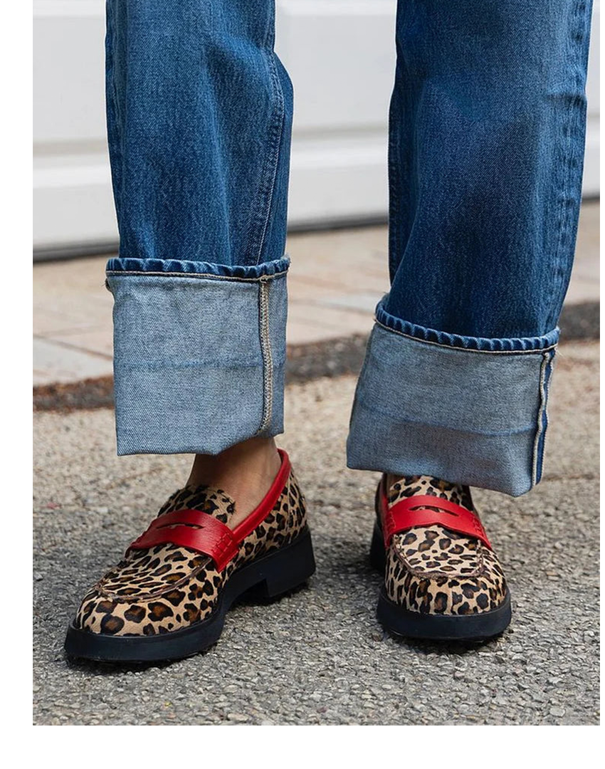 Mocassins Genève avec Détails Rouges