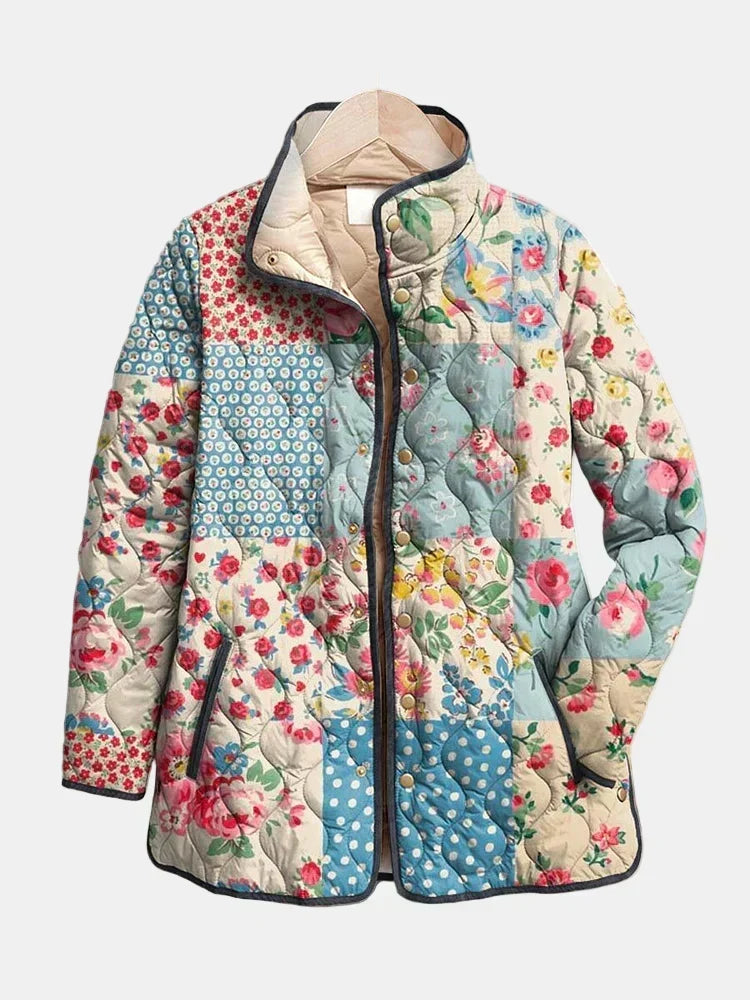 Giulia | Veste Matelassée Florale Envoûtante pour Femmes