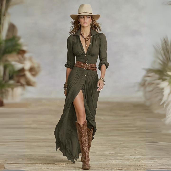 Sierra | Robe Maxi Élegante et Fluide