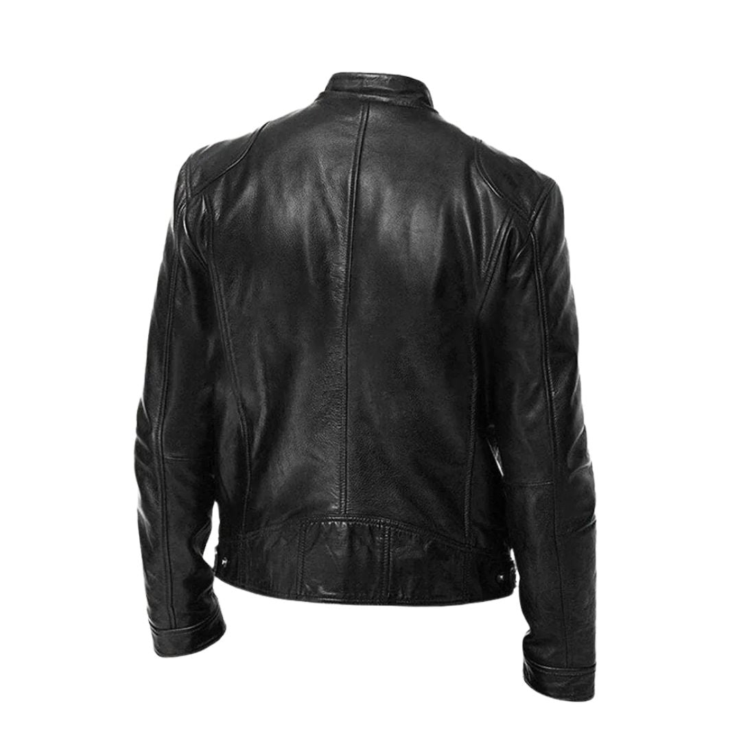 Veste en Cuir Décontractée