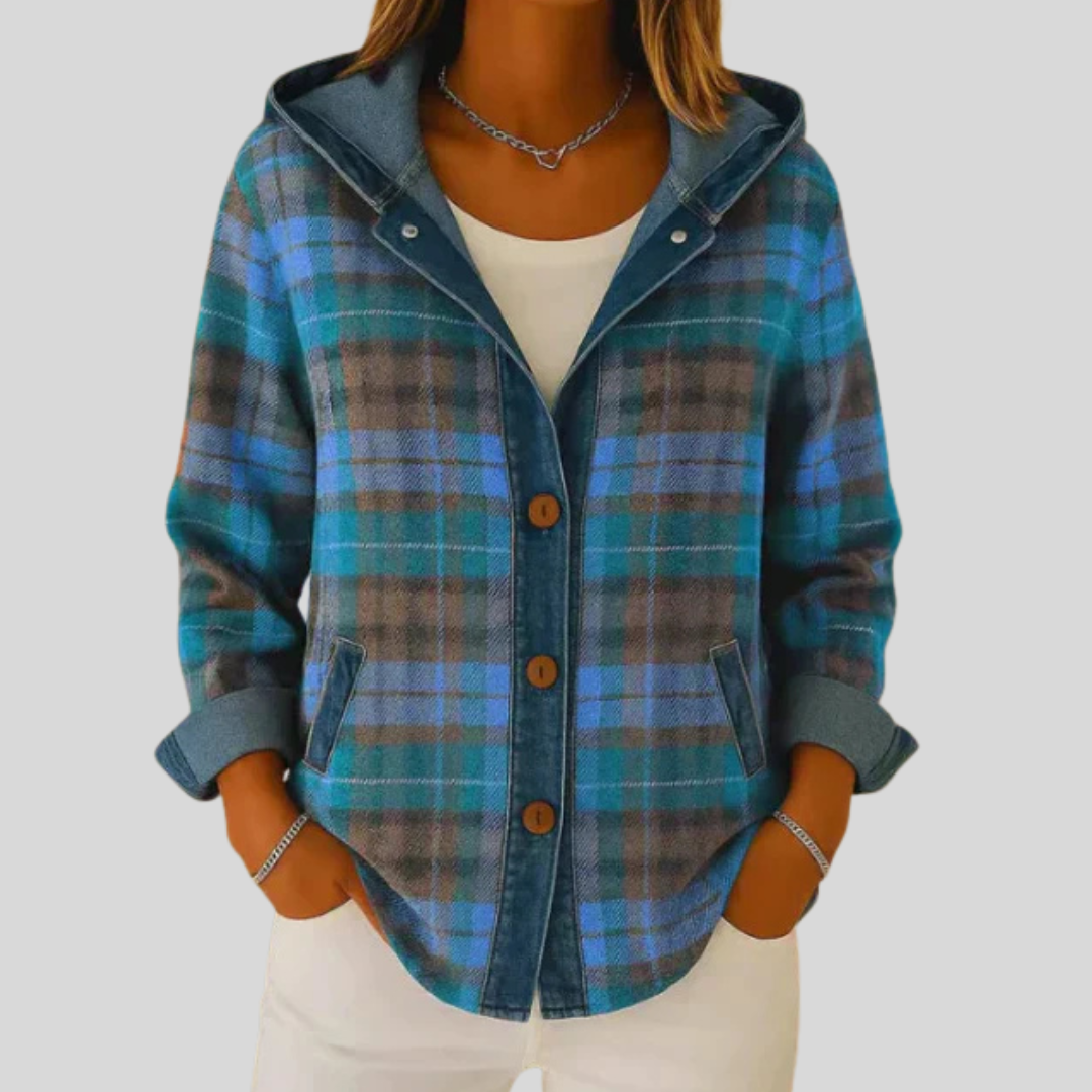 Hildred™ | Chemise à capuche à carreaux
