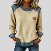 Sophie™ | Sweat-shirt en Waffle Design Patchwork