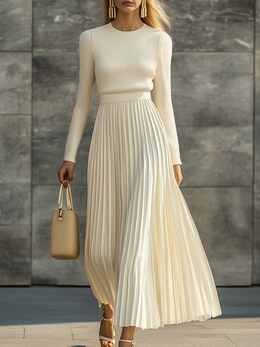 Harriet | Robe Maxi Plissée Élégante