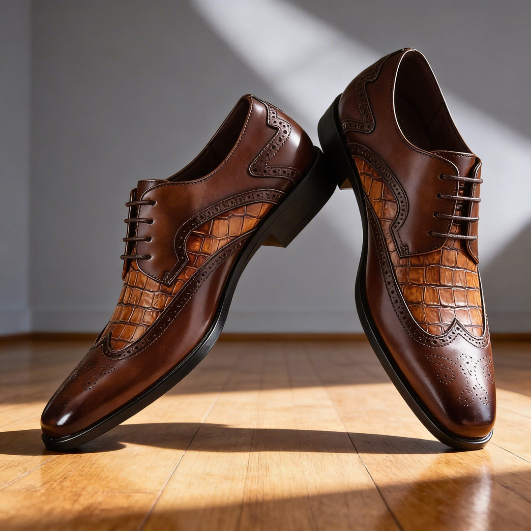 OXFORDS CROCO VERCELLI