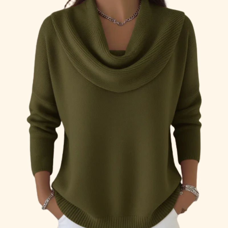 Juliette | Pull Col Roulé Drapé