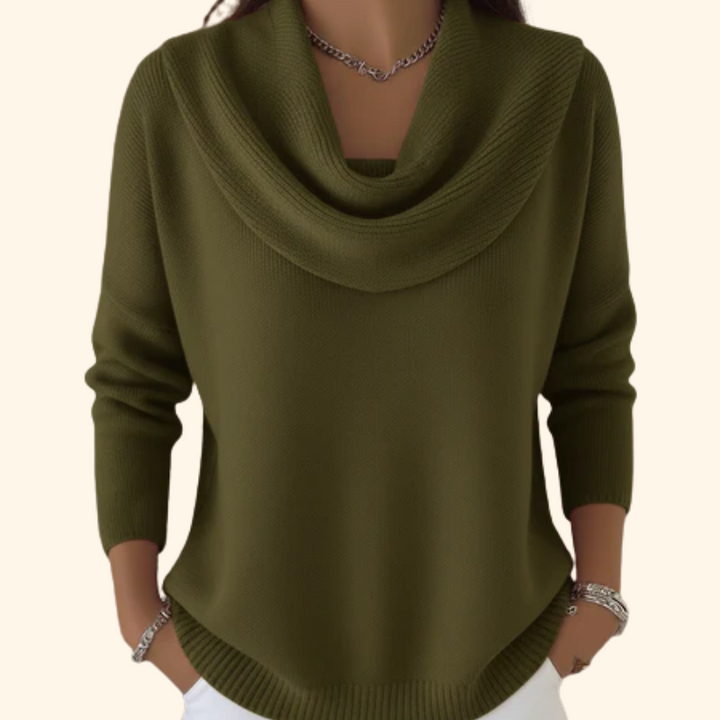 Juliette | Pull Col Roulé Drapé