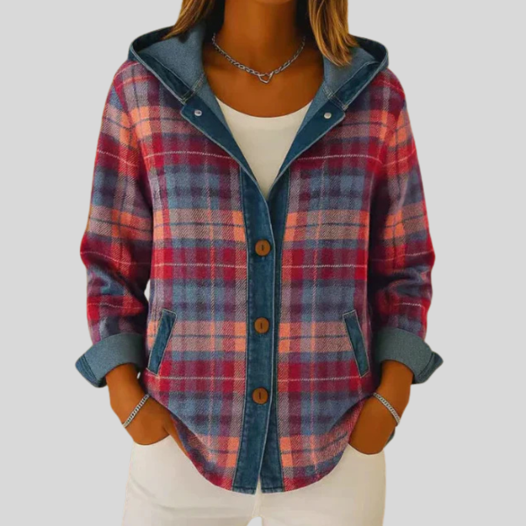 Hildred™ | Chemise à capuche à carreaux