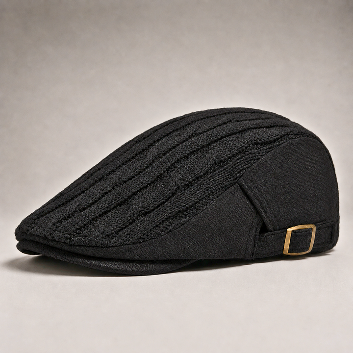 Béret en tricot torsadé