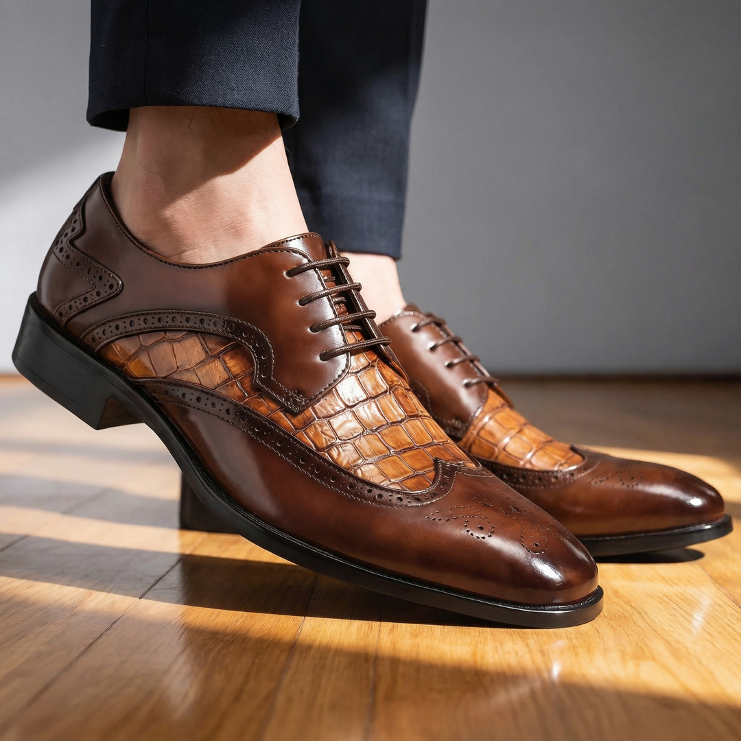 OXFORDS CROCO VERCELLI