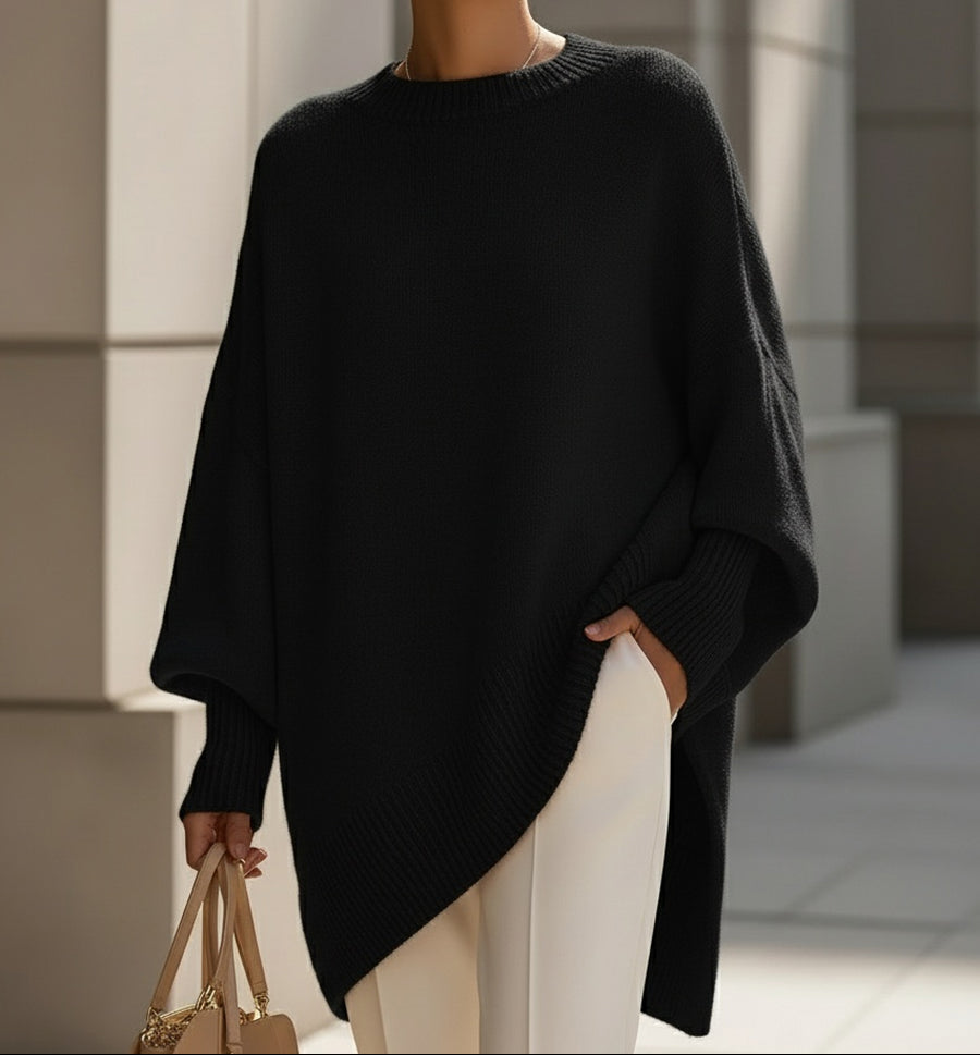 Jennifer | Pull Oversize Drapé à Col Large