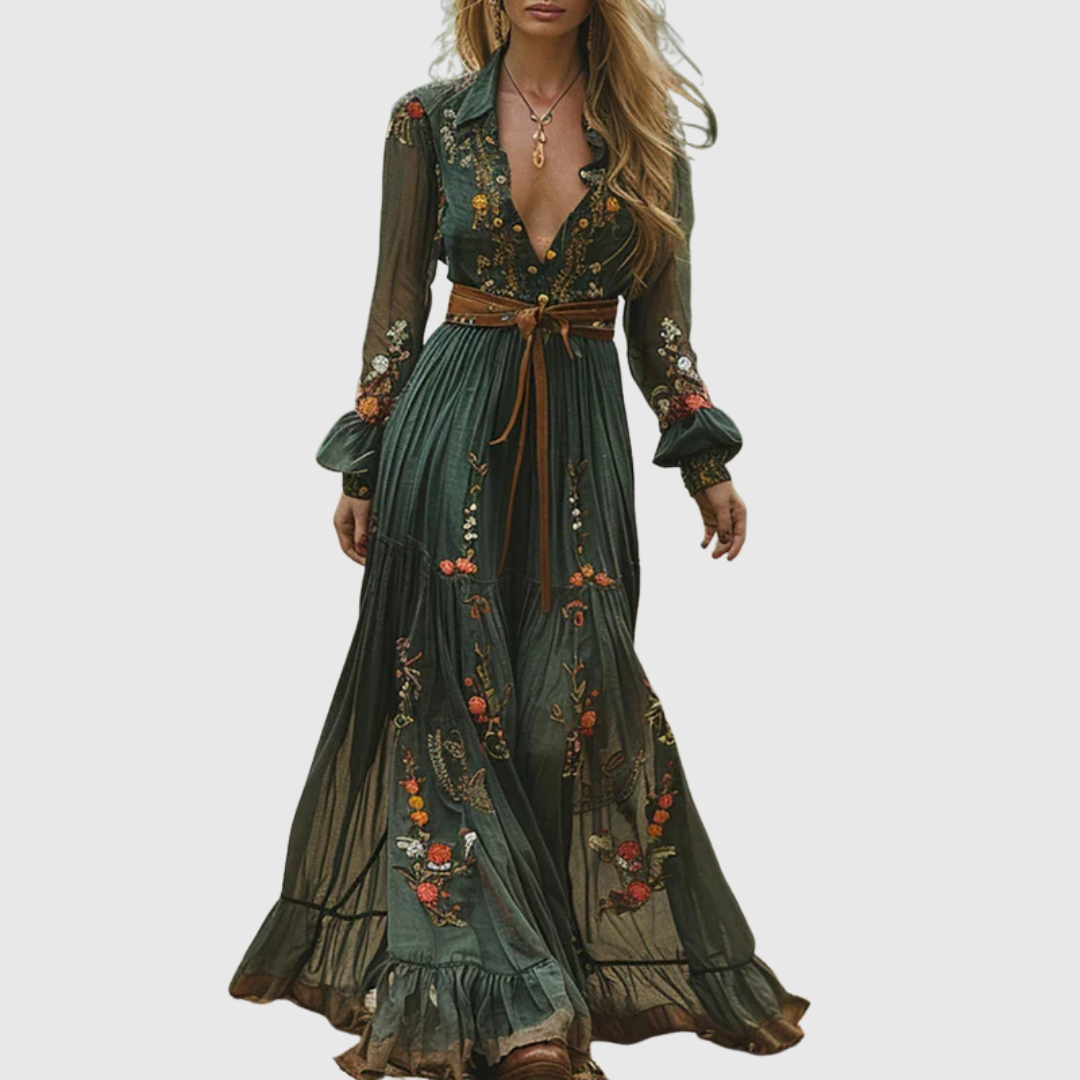 Amaris | Robe Maxi Boho Enchantée