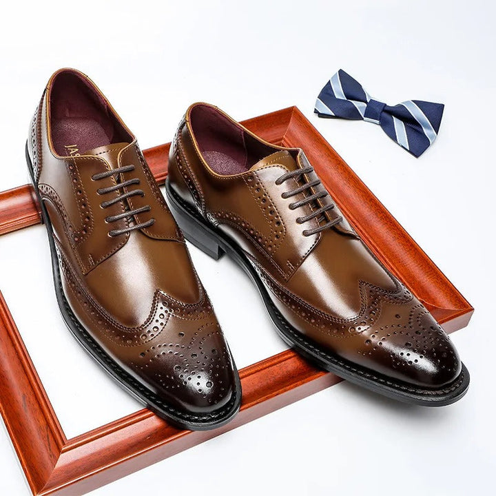 Brogues en Cuir de Vache 100% Pembroke