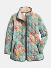 Elara | Veste Matelassée avec Imprimé Floral