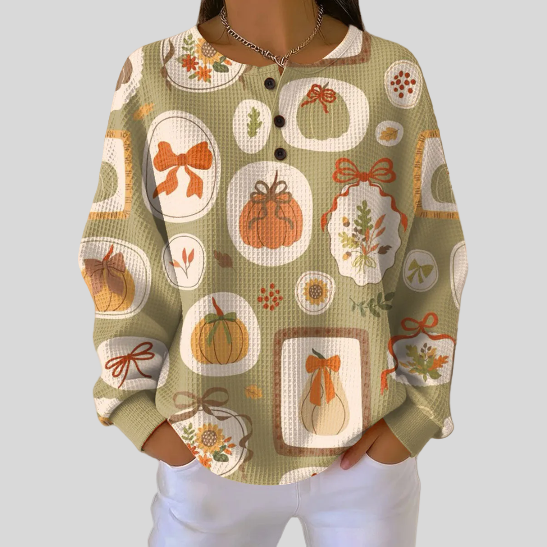Florence™ | Sweat-shirt Bows And Pumpkins