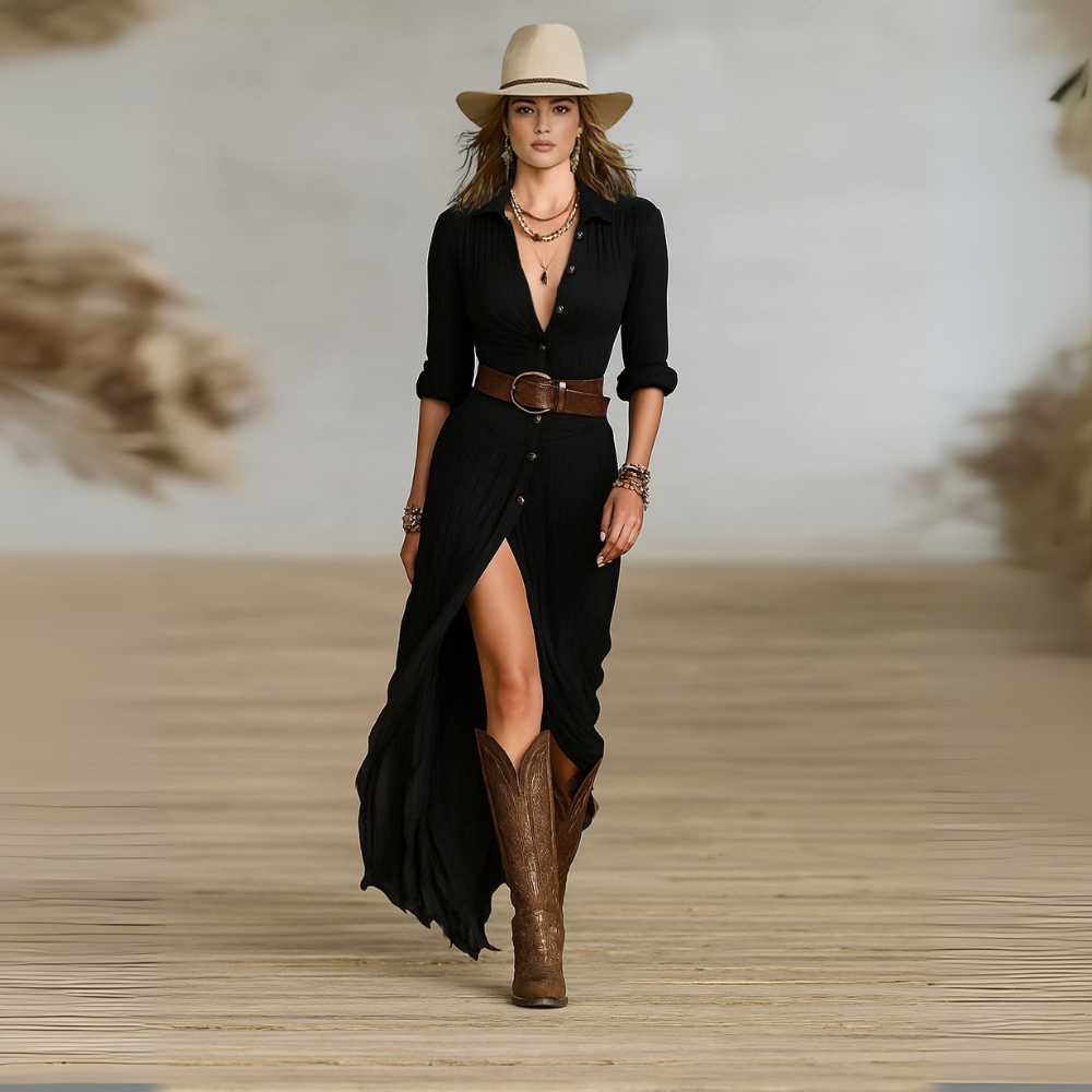 Sierra | Robe Maxi Élegante et Fluide