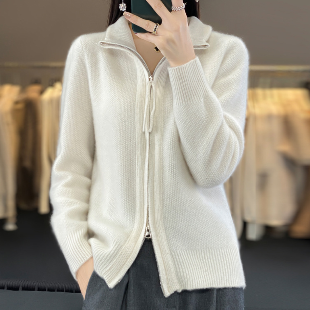 Luna | Cardigan Doux avec Zip
