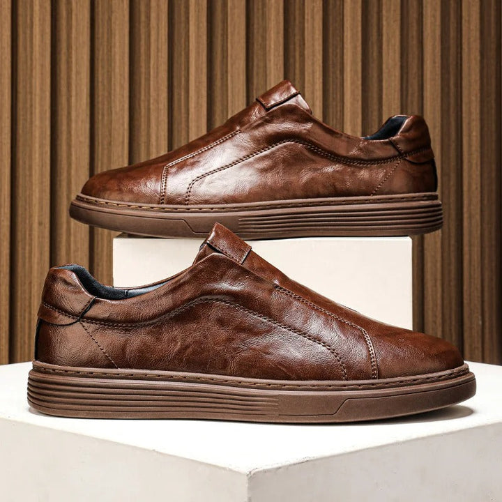 Basket en cuir Slip-On