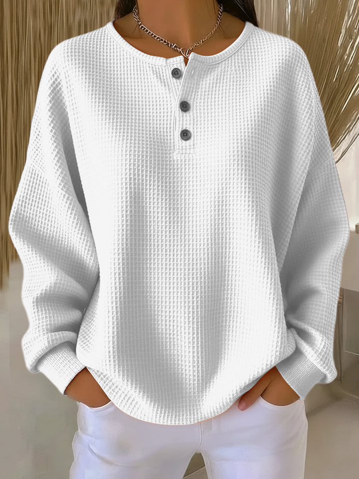 Lucille | Sweat Henley Gaufré