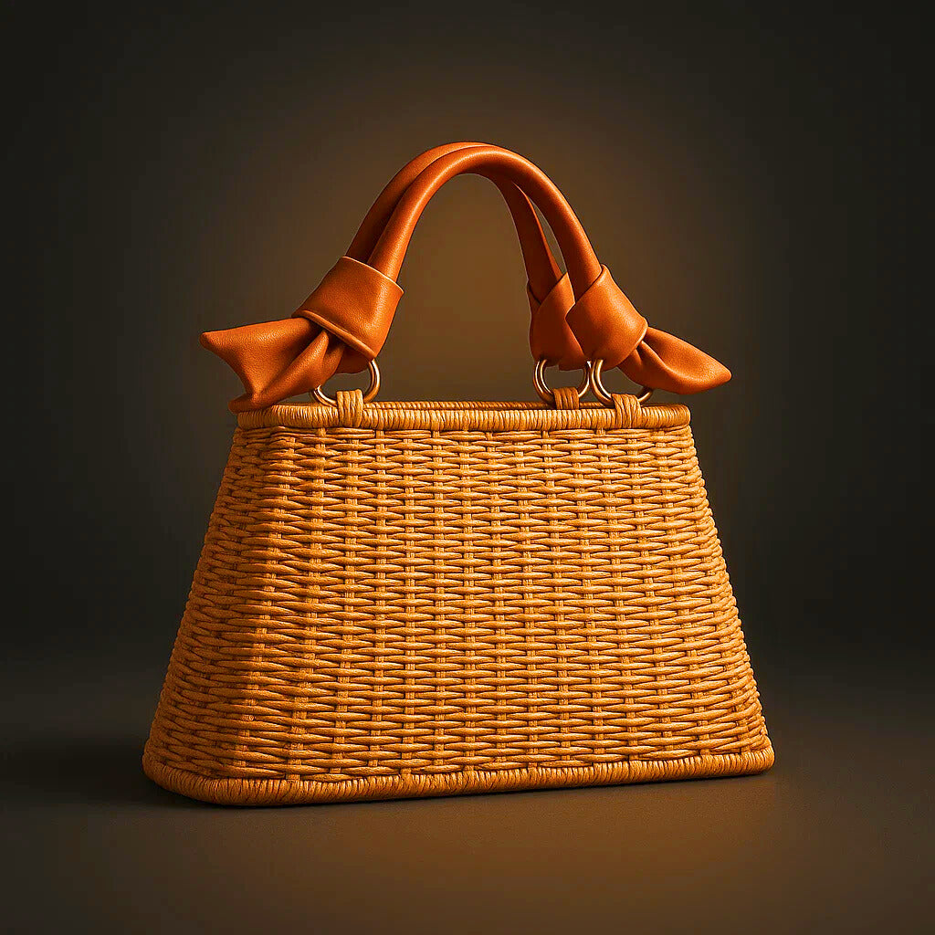 SAC À MAIN EN PAILLE TISSÉE AVA RAE