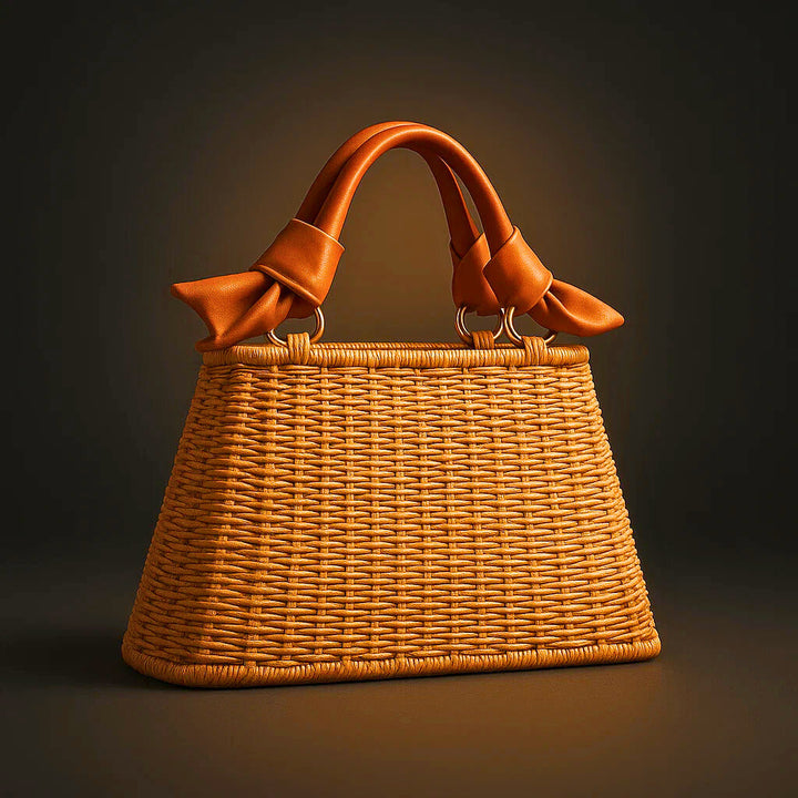 SAC À MAIN EN PAILLE TISSÉE AVA RAE