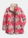 Freya | Veste Matelassée avec Imprimé Floral Rose Enchanteur