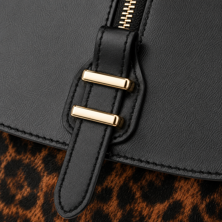 SAC À DOS EN CUIR LÉOPARD LILIAN